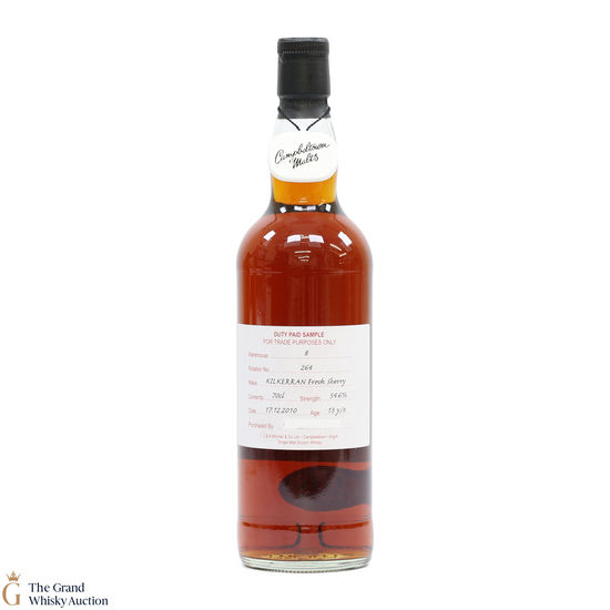 Kilkerran - 13 Year Old 2010 Fresh Sherry - Duty Paid Sample 54.6%