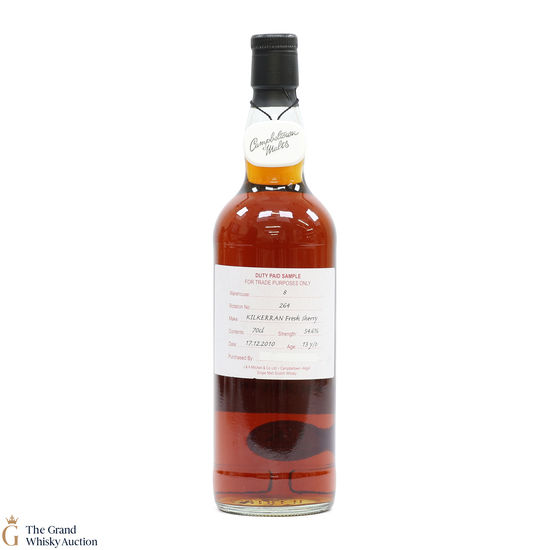 Kilkerran - 13 Year Old 2010 Fresh Sherry - Duty Paid Sample 54.6%