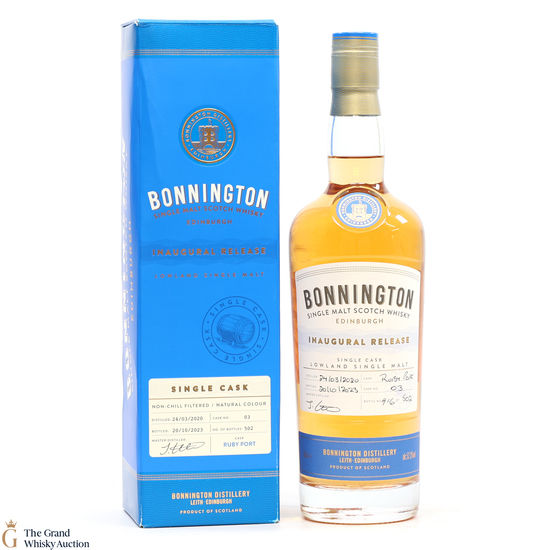 Bonnington - 3 Year Old 2020 - Ruby Port Cask #3 - Inaugural Release