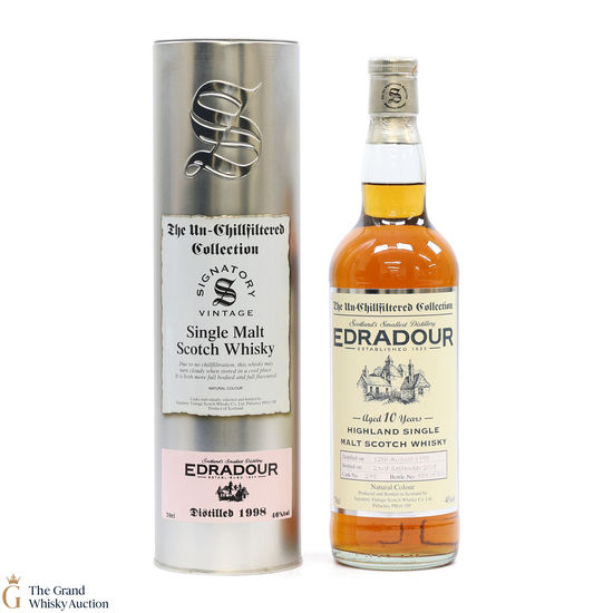 Edradour - 10 Year Old 1998 #278 - Signatory The Un-Chillfiltered Collection