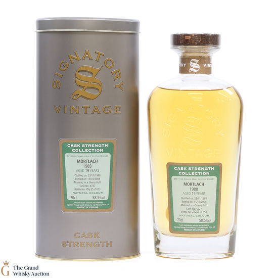 Mortlach - 19 Year Old 1988 #4727 - Signatory Cask Strength Collection