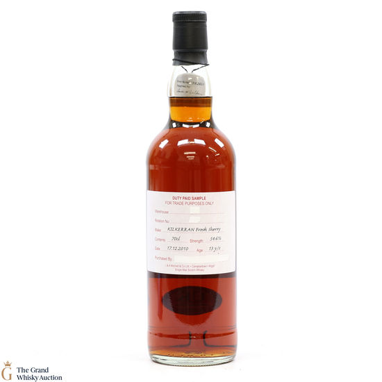 Kilkerran - 13 Year Old 2010 Fresh Sherry - Duty Paid Sample 54.6%