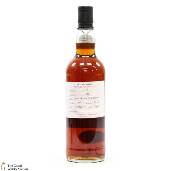 Kilkerran - 13 Year Old 2010 Fresh Sherry - Duty Paid Sample 54.6%
