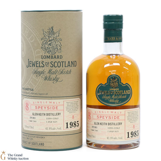 Glen Keith - 30 Year Old 1985 - Lombard - Jewels of Scotland