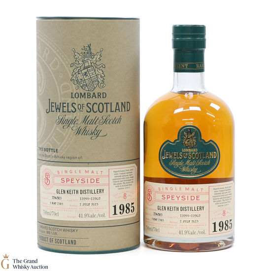 Glen Keith - 30 Year Old 1985 - Lombard - Jewels of Scotland
