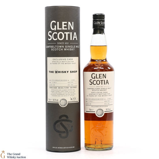 Glen Scotia - 5 Year Old Single Cask #21/756-11 (2016) - Whisky Shop Exclusive 