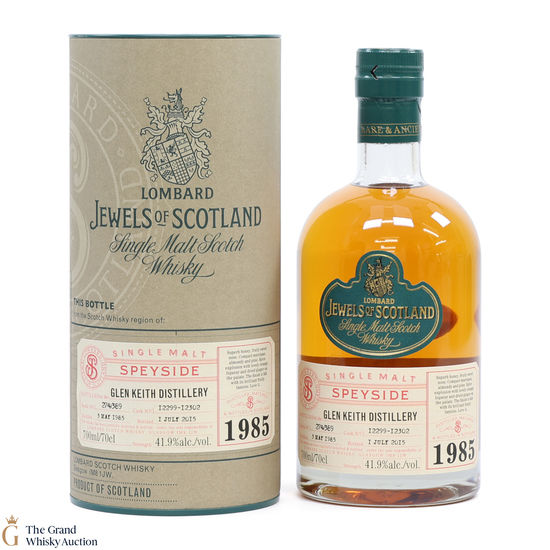 Glen Keith - 30 Year Old 1985 - Lombard - Jewels of Scotland