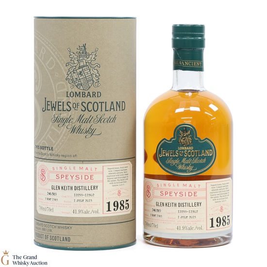 Glen Keith - 30 Year Old 1985 - Lombard - Jewels of Scotland