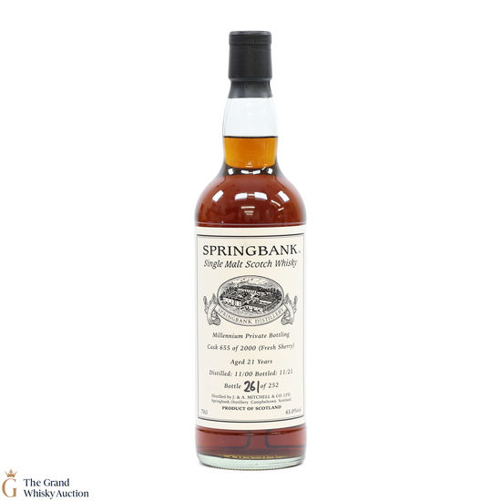 Springbank - 21 Year Old 2000 - Millennium Private Bottling 