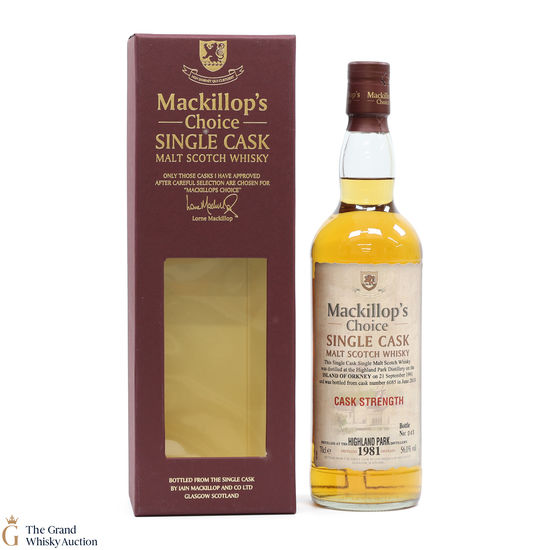 Highland Park - 1981 Cask Strength Single Cask #6085 - Mackillop's Choice 
