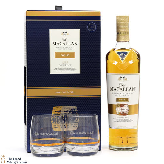 Macallan - Gold Double Cask (Limited Edition with 2 x Glasses)