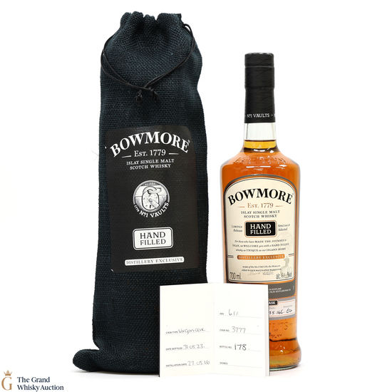 Bowmore - 7 Year Old - 2016 Hand Filled - Cask #3777
