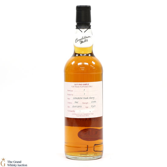 Longrow - 9 Year Old 2015 Fresh Sherry - Duty Paid Sample 57.8%