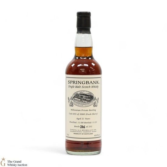 Springbank - 21 Year Old 2000 - Millennium Private Bottling 