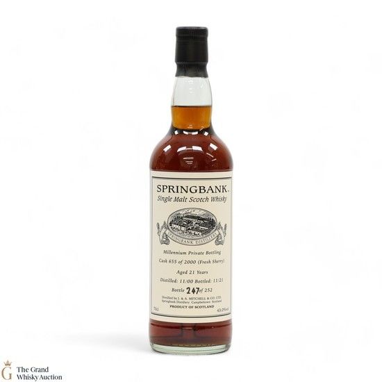 Springbank - 21 Year Old 2000 - Millennium Private Bottling 