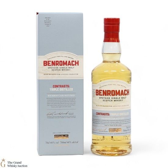 Benromach  - 10 Year Old - Contrasts: Triple Distilled - Bourbon Cask Matured (2011-2022)
