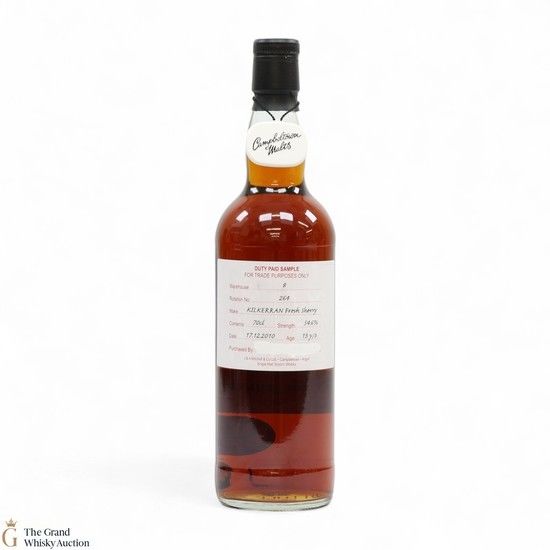 Kilkerran - 13 Year Old 2010 Fresh Sherry - Duty Paid Sample 54.6%