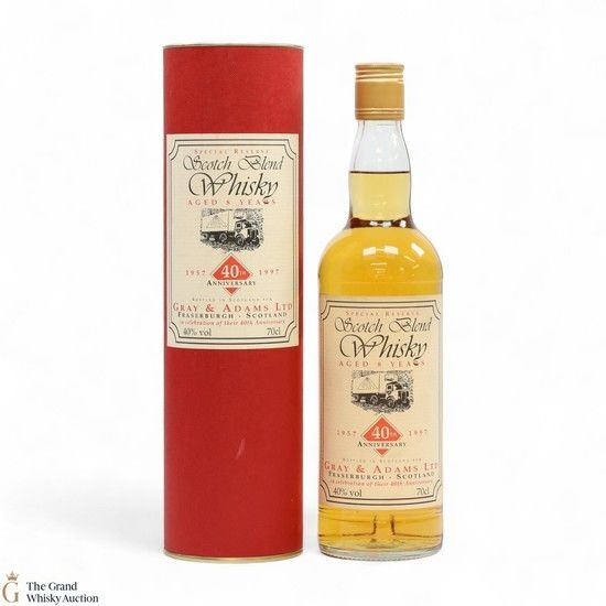 Scotch Blend - 8 Year Old - Gray & Adams Ltd 40th Anniversary 1997
