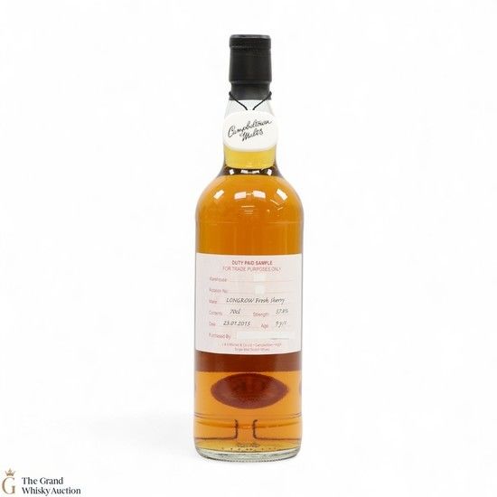 Longrow - 9 Year Old 2015 Fresh Sherry - Duty Paid Sample 57.8%