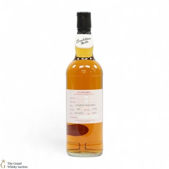 Longrow - 9 Year Old 2015 Fresh Sherry - Duty Paid Sample 57.8%
