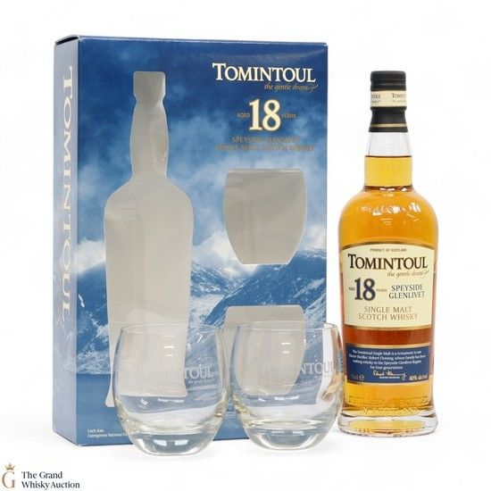 Tomintoul - 18 Year Old + 2 x Glasses