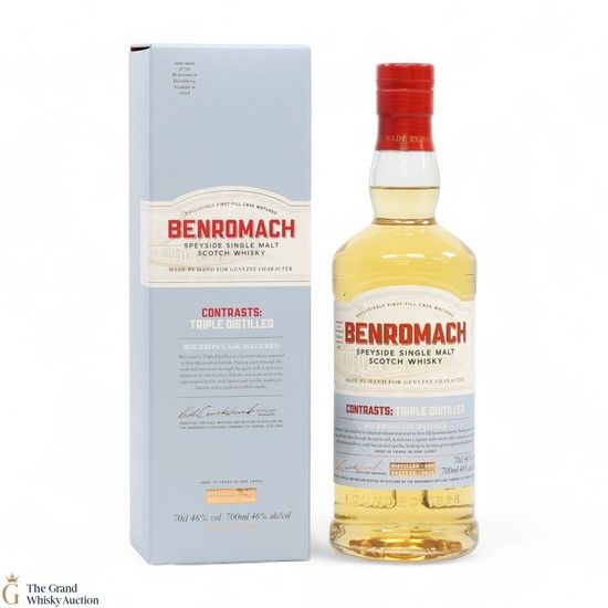 Benromach  - 10 Year Old - Contrasts: Triple Distilled - Bourbon Cask Matured (2011-2022)