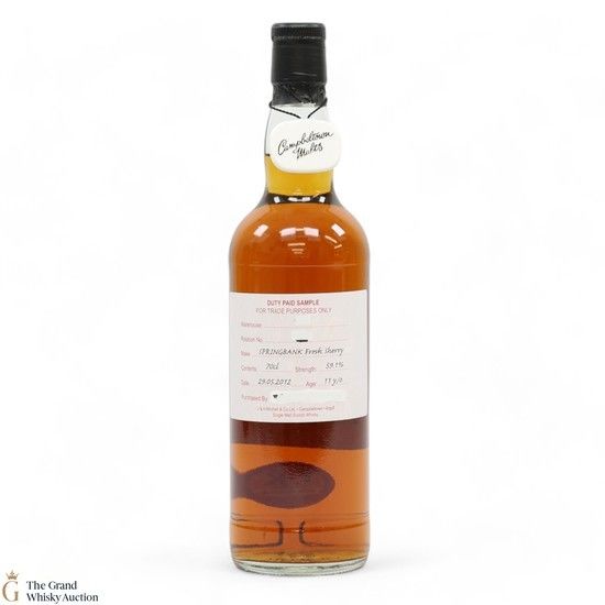 Springbank - 11 Year Old 2012 Fresh Sherry - Duty Paid Sample 59.1%