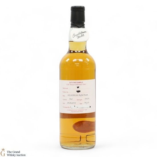 Kilkerran - 14 Year Old 2010 Refill Rum - Duty Paid Sample 59.2%