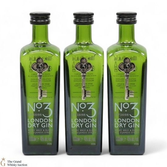 Berry Bro & Rudd - 1698 No.3 London Dry Gin Set (3 x 10cl)