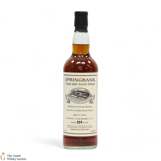 Springbank - 21 Year Old 2000 - Millennium Private Bottling 