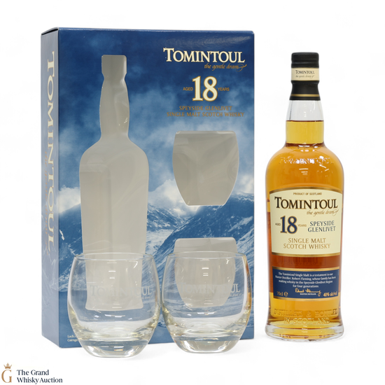 Tomintoul - 18 Year Old + 2 x Glasses