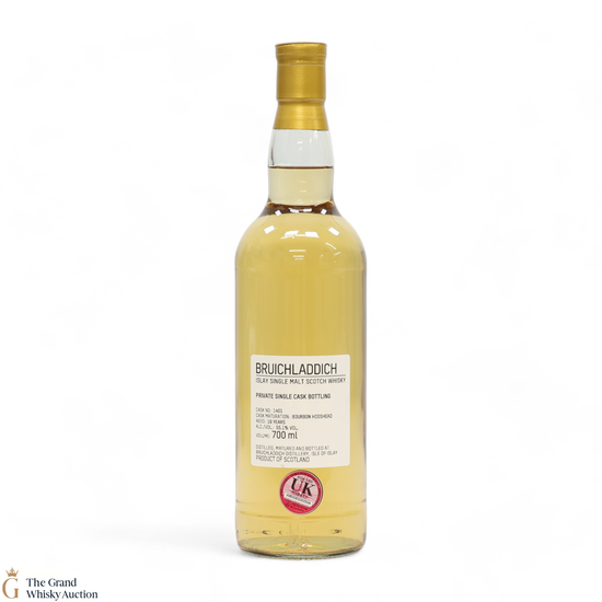 Bruichladdich - 19 Year Old - 1st Fill Bourbon Hogshead #1401 - Private Cask