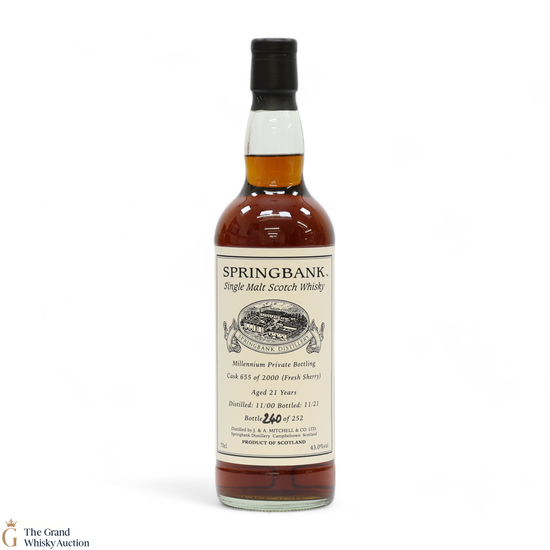 Springbank - 21 Year Old 2000 - Millennium Private Bottling 