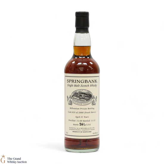 Springbank - 21 Year Old 2000 - Millennium Private Bottling 