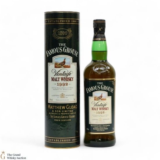 Famous Grouse - 1992 Vintage Matthew Gloag Famous Grouse - 1992 Vintage Matthew Gloag