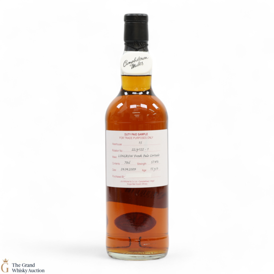 Longrow - 15 Year Old 2019 Fresh Palo Cortado - Duty Paid Sample 57.4%