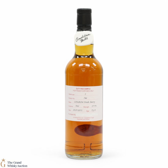 Longrow - 9 Year Old 2015 Fresh Sherry - Duty Paid Sample 57.1%