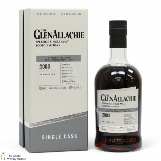 GlenAllachie - 20 Year Old 2003 - PX Cask #40254 - Spirit of Speyside 2024