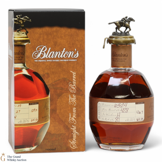 Blanton's - Straight From The Barrel - Cask Strength (63.35% ABV)