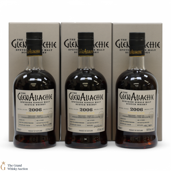 Glenallachie - 14 Year Old 2006 Single Casks - Tyndrum Trilogy (3 x 70cl)