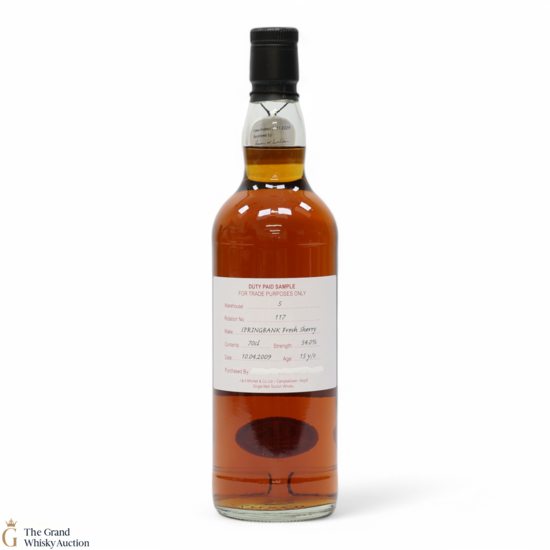 Springbank - 15 Year Old 2009 - Fresh Sherry - Duty Paid Sample 54%