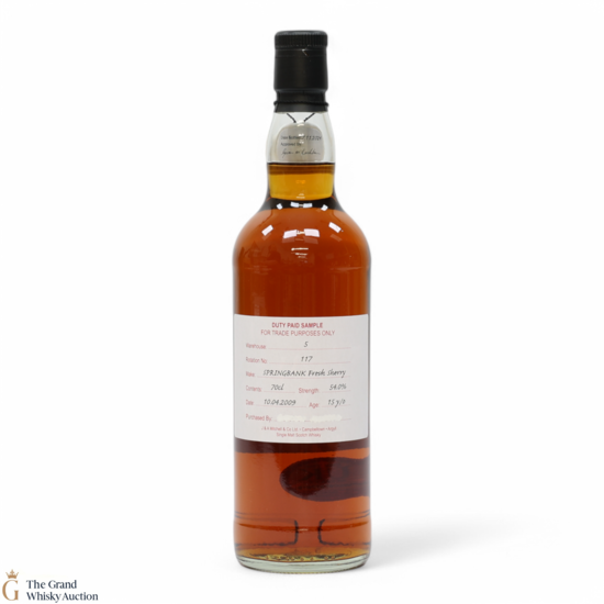 Springbank - 15 Year Old 2009 - Fresh Sherry - Duty Paid Sample 54%