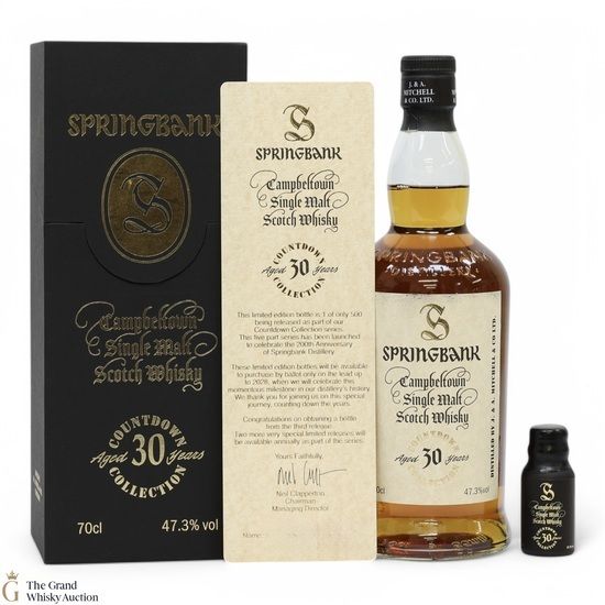 Springbank - 30 Year Old - Countdown Collection 2025 (1x70cl & 1x1.5cl)