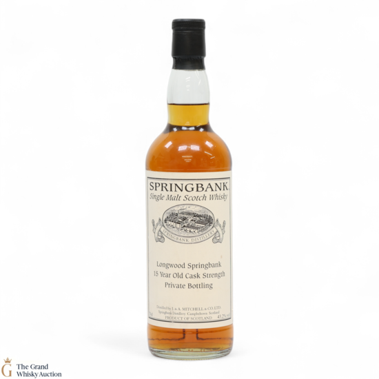 Springbank - 15 Year Old 2000 Cask Strength 43.2% - 2015 Private Bottling