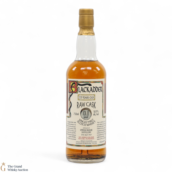 Springbank - 33 Year Old 1967 - Blackadder (75cl)