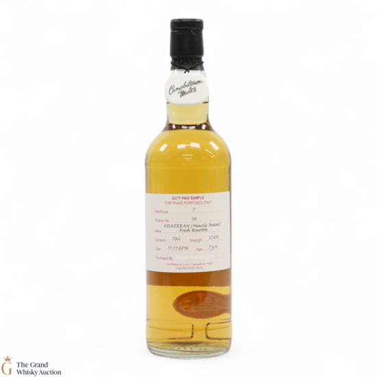 Kilkerran - 7 Year Old 2016 - (Heavily Peated) Fresh Bourbon - Duty Paid Sample 57.6%