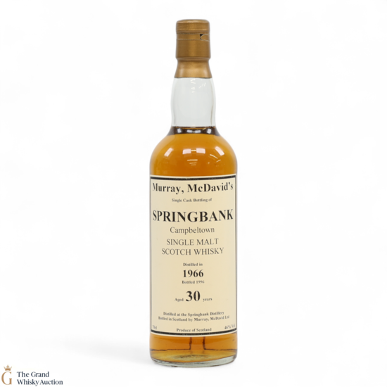 Springbank - 30 Year Old 1966 - Murray McDavid's Single Cask Bottling 1996