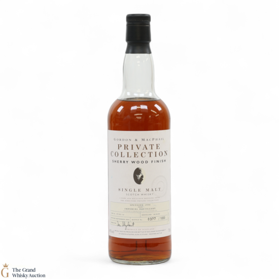 Imperial - 1990 Sherry Wood Finish - Gordon & MacPhail Private Collection