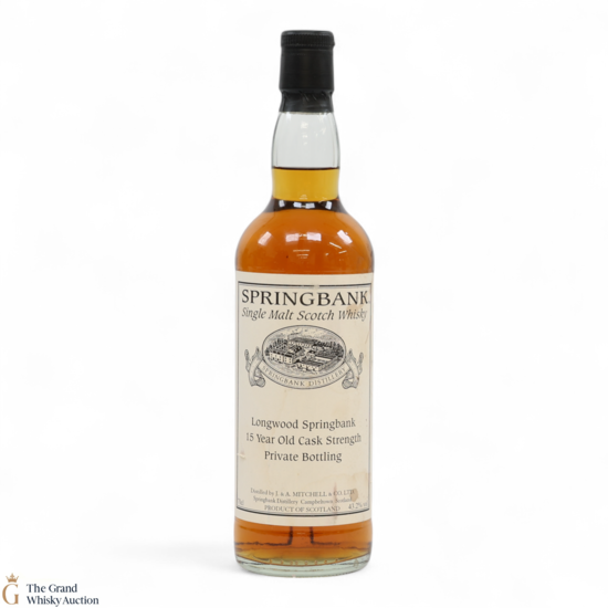 Springbank - 15 Year Old 2000 Cask Strength 43.2% - 2015 Private Bottling