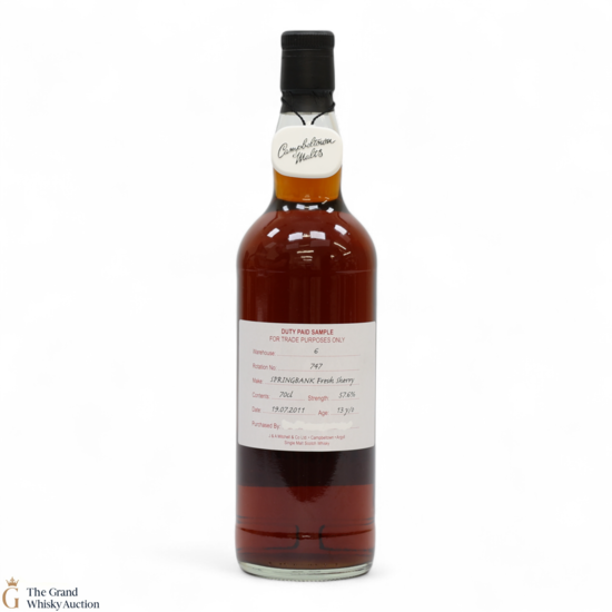 Springbank - 13 Year Old 2011 - Fresh Sherry - Duty Paid Sample 57.6%
